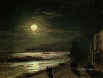 noche de luna 1885 Romántico Ivan Aivazovsky ruso Pinturas al óleo